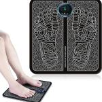 Ems Foot Massager Pain Relief,Electric Ems Massage Machine Mat,Rechargeable Portable Folding Automatic With 8 Mode/19 Intensity For Legs,Body,Hand Device For Men And Women